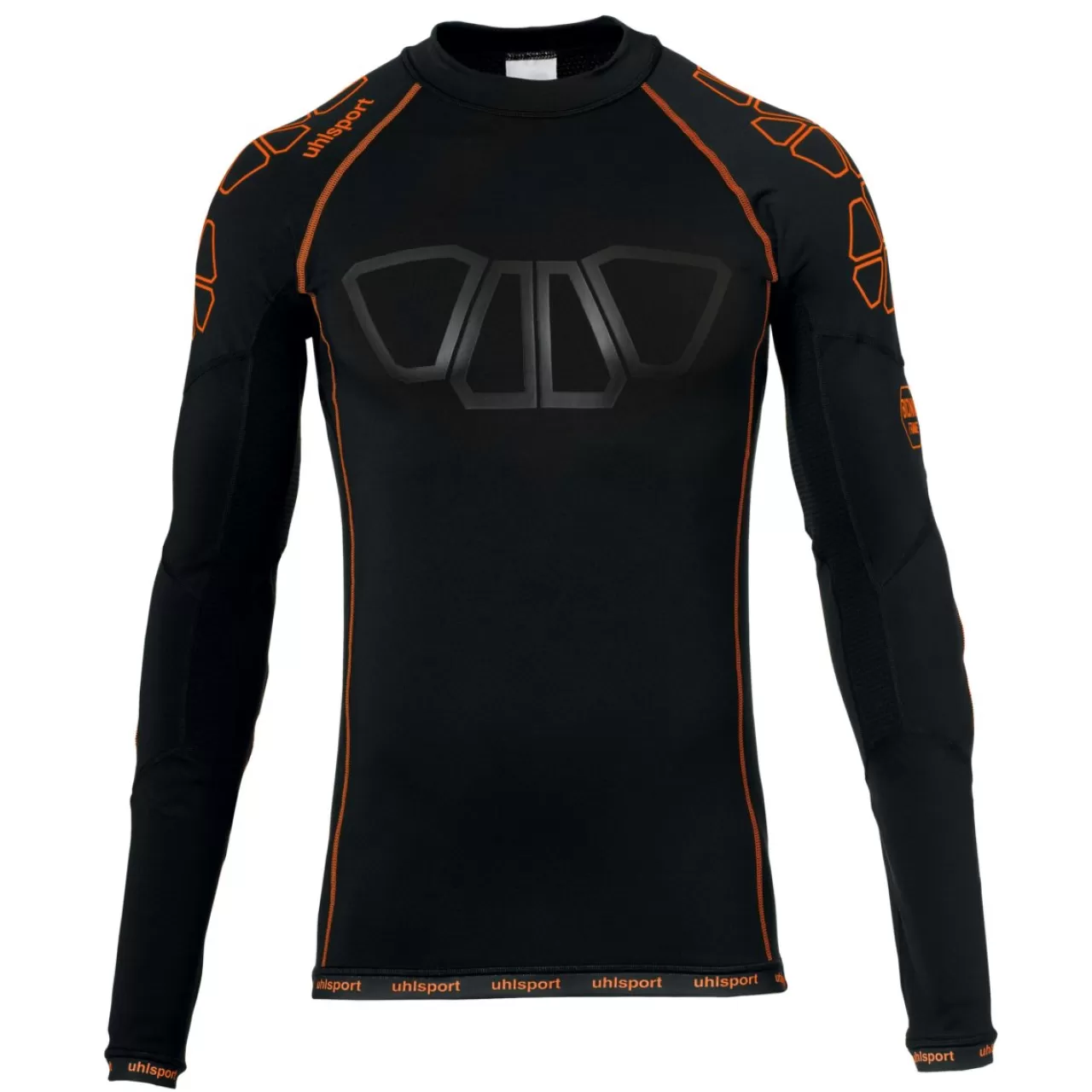 uhlsport Baselayer*Bionikframe Baselayer Noir/Orange Fluo