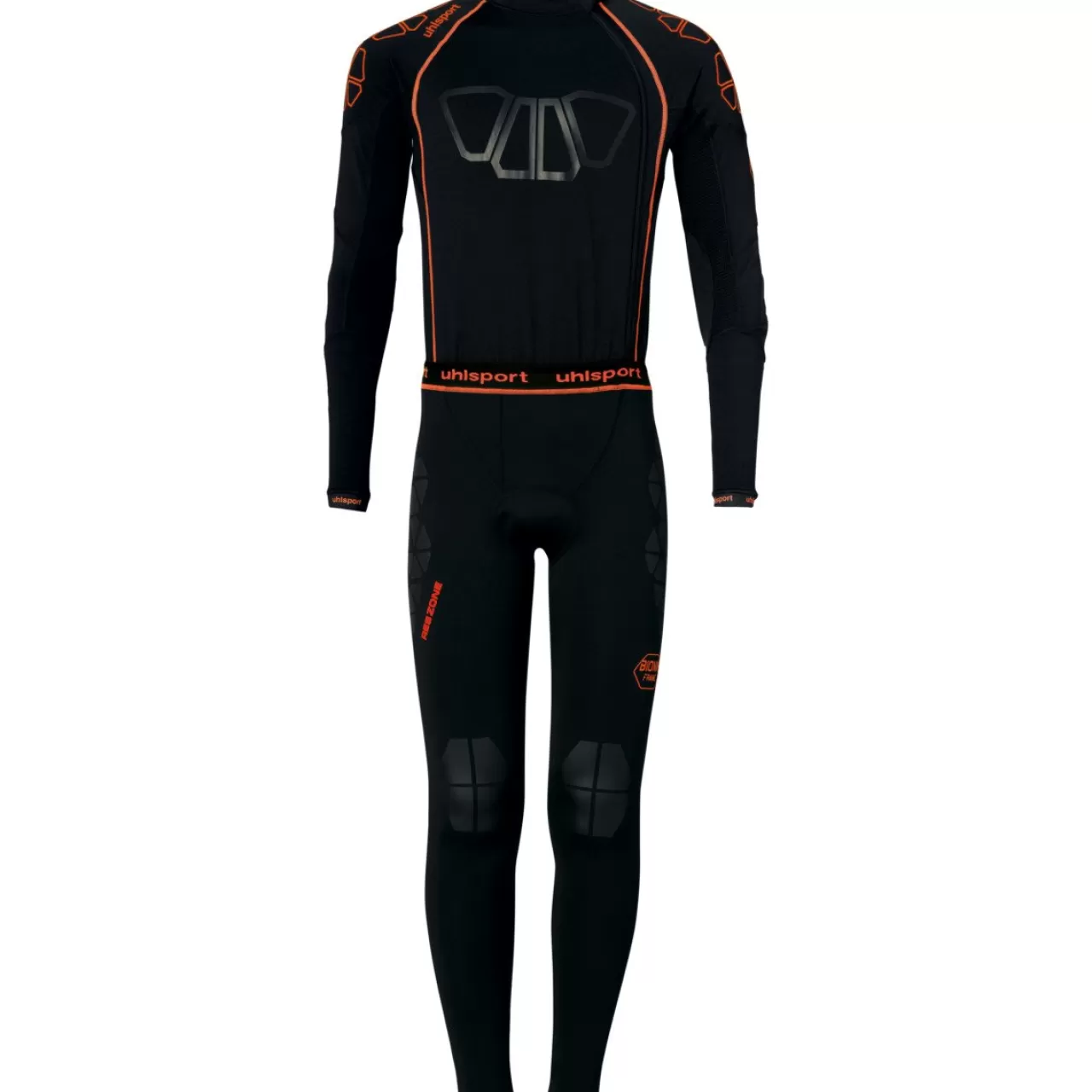 uhlsport Baselayer*Bionikframe Longsuit Noir/Orange Fluo