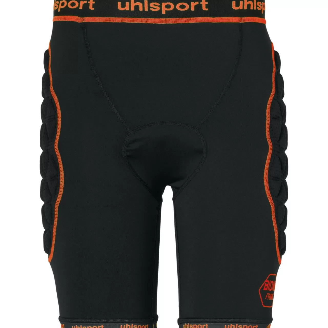 uhlsport Baselayer*Bionikframe Padded Short Noir/Orange Fluo