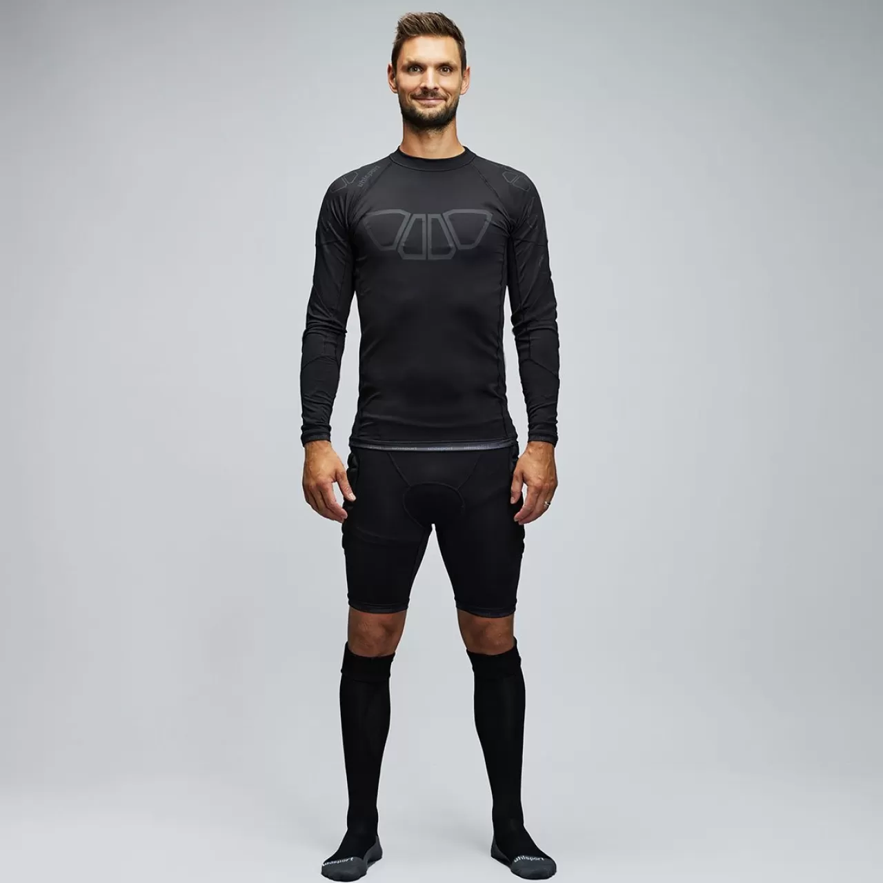 uhlsport Baselayer*Bionikframe Padded Short Black Edition Noir