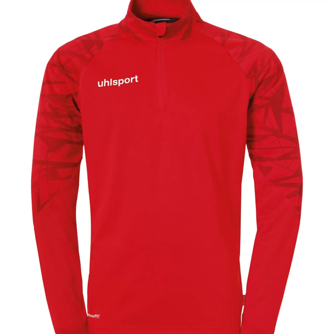 uhlsport Hauts De Formation*Goal 25 1/4 Zip Top Rouge/Blanc