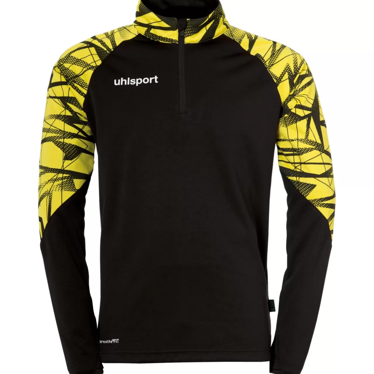 uhlsport Hauts De Formation*Goal 25 1/4 Zip Top Noir/Jaune Citron