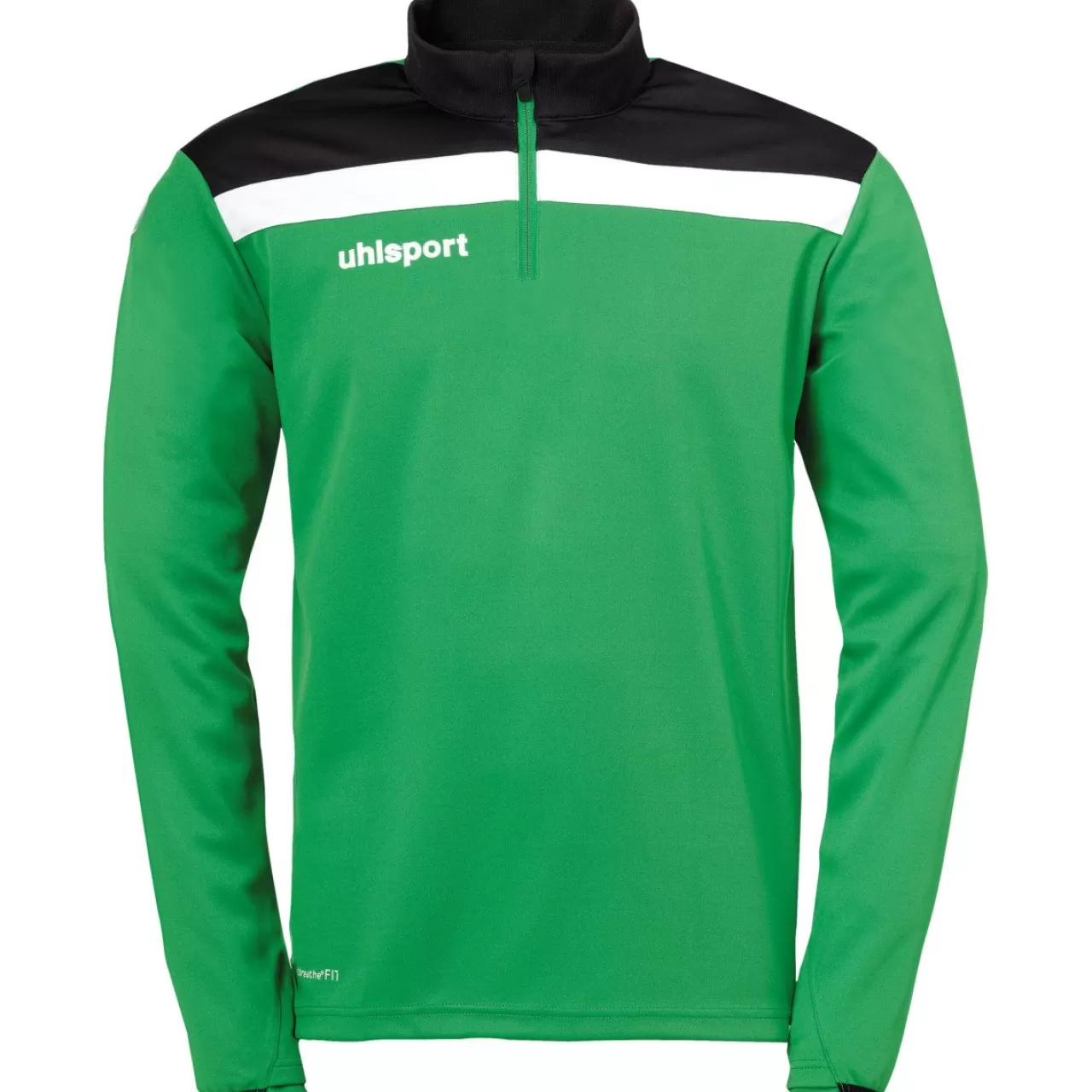 uhlsport Hauts De Formation*Offense 23 1/4 Zip Top Vert/Noir/Blanc