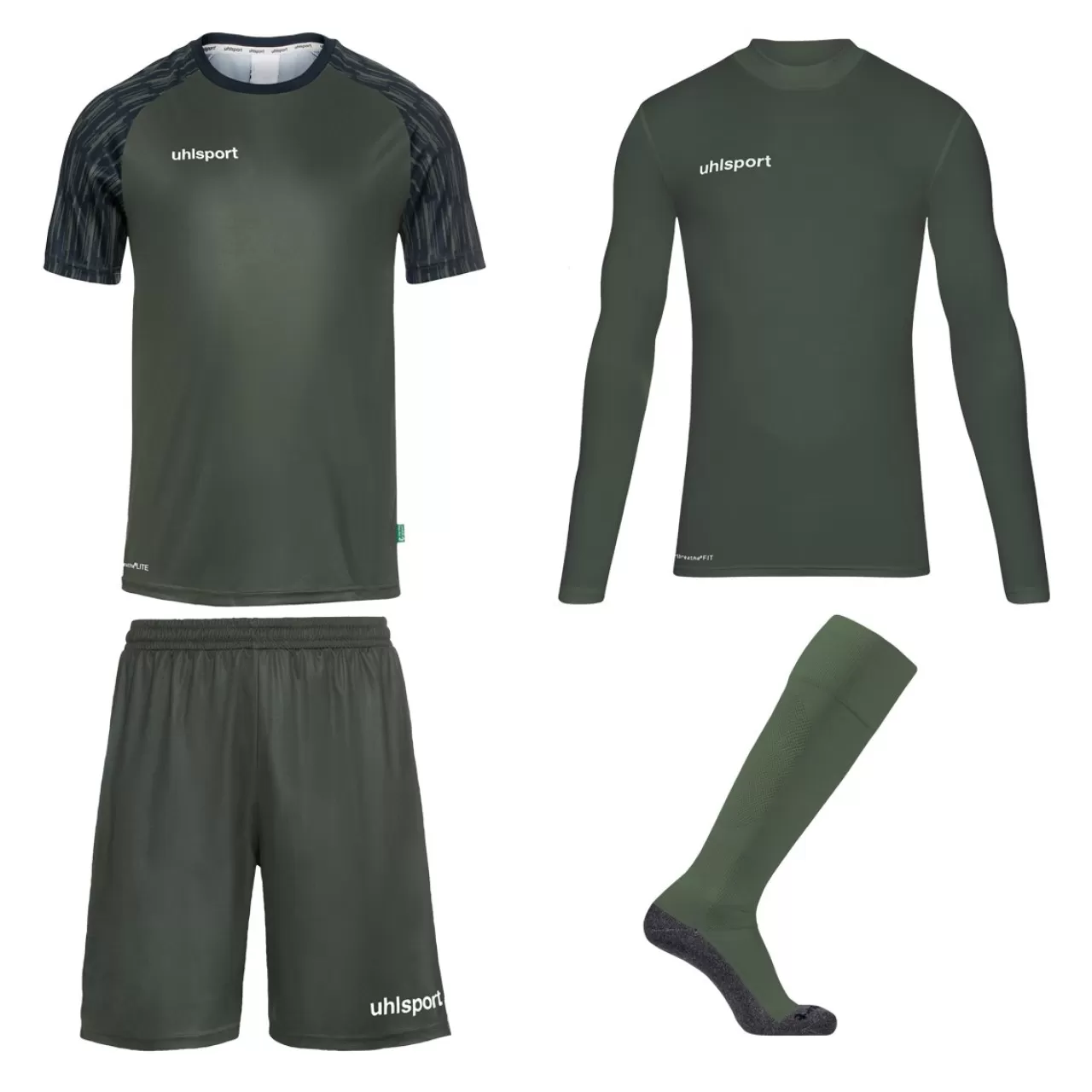 uhlsport Ensembles Pour Gardiens De But*Reaction Goalkeeper Set Dark Olive/Marine