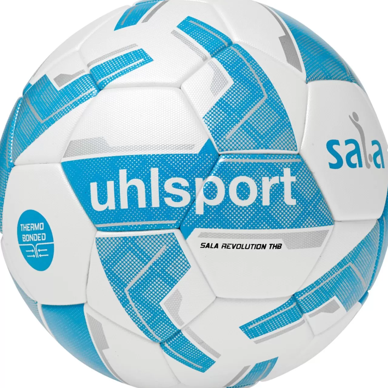 uhlsport Ballons De Football*Sala Revolution Thermobonded Weis/Cyan/Silber