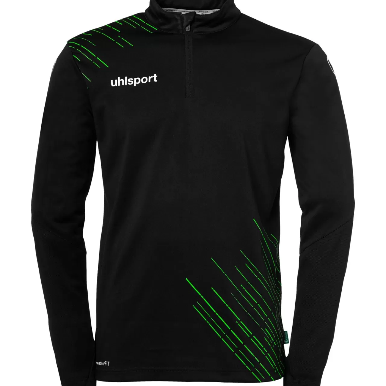 uhlsport Hauts De Formation*Score 26 1/4 Zip Top Noir/Vert Fluo