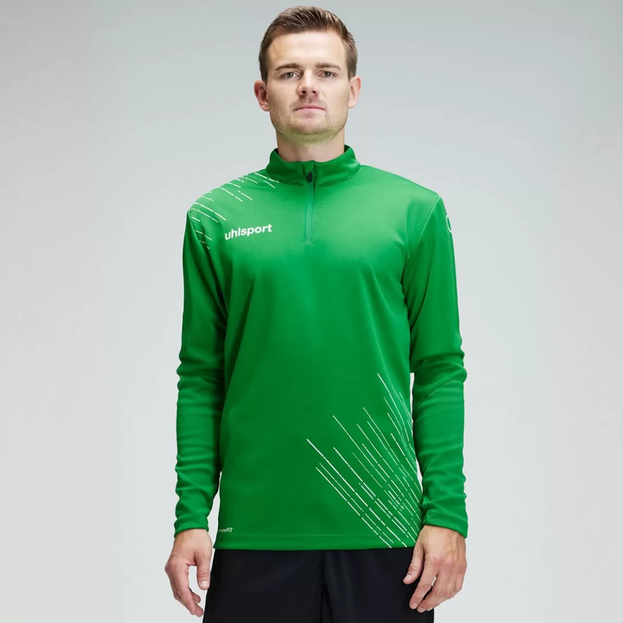 uhlsport Hauts De Formation*Score 26 1/4 Zip Top Vert/Blanc