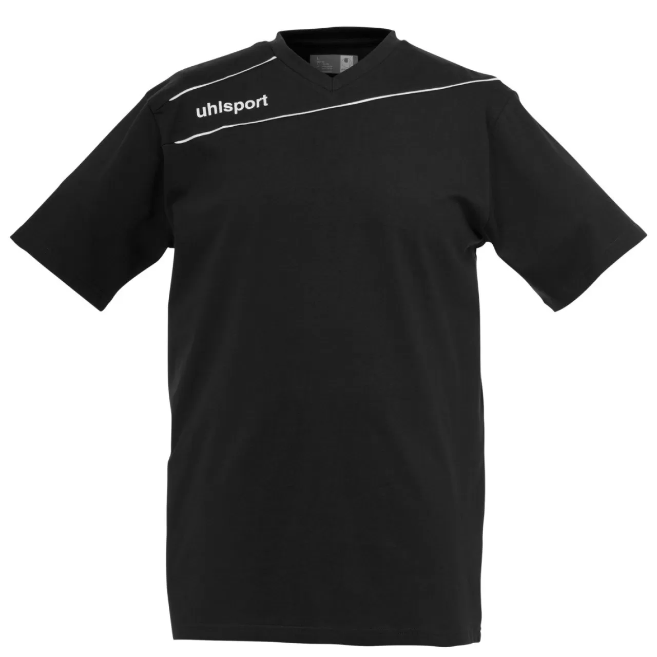 uhlsport Chemises Et Polos*Stream 3.0 Baumwoll T-Shirt Noir/Blanc